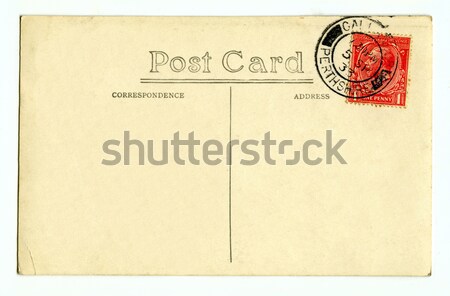 Vintage briefkaart reizen schrijven brief communicatie Stockfoto © chrisdorney