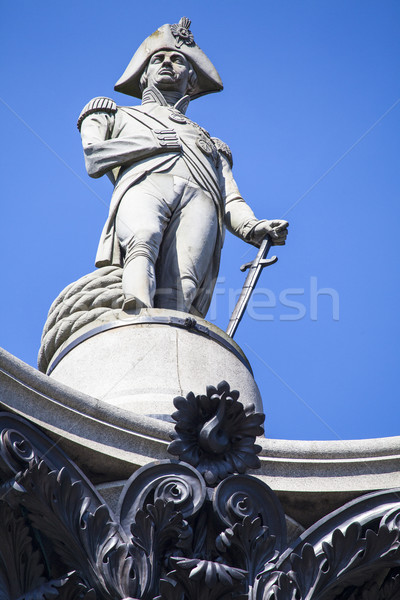 Foto d'archivio: Statua · colonna · Londra · seduta · piazza · architettura