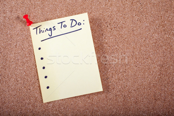 Things To Do List Stock photo © chrisdorney