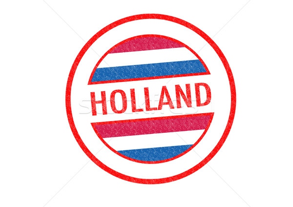 Holanda blanco vacaciones botón pasaporte Foto stock © chrisdorney