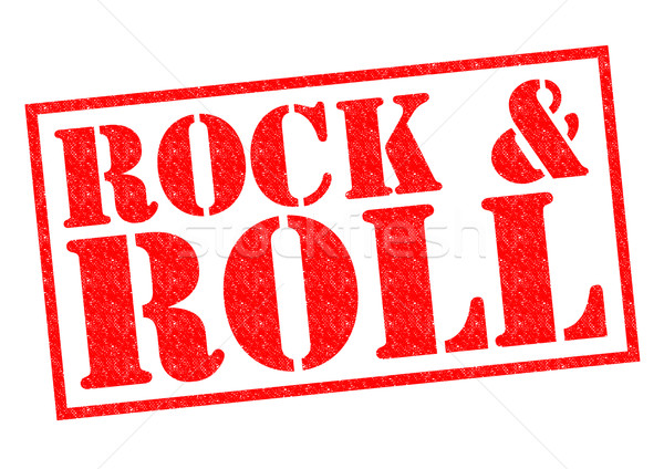 Rock toczyć czerwony biały muzyki Zdjęcia stock © chrisdorney