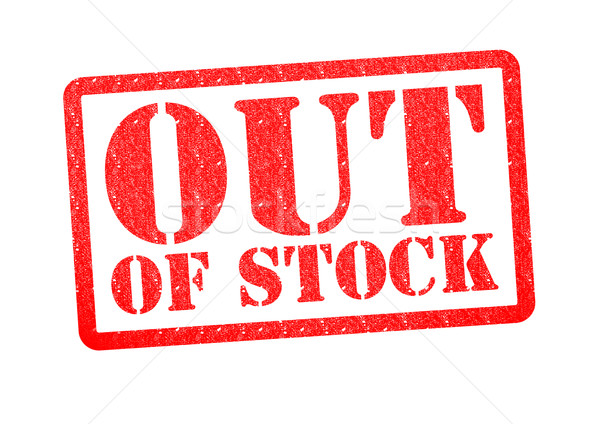 OUT OF STOCK Rubber Stamp Stock photo © chrisdorney