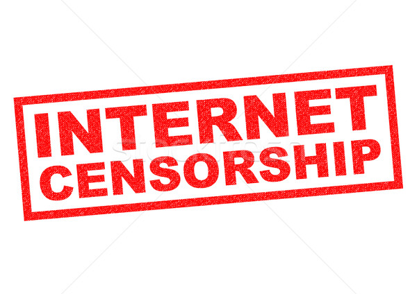 Internet censura rosso bianco tech Foto d'archivio © chrisdorney