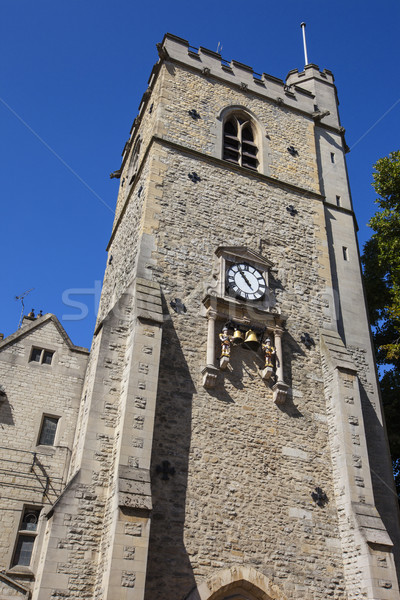 塔 牛津 英國 時鐘 教會 商業照片 © chrisdorney
