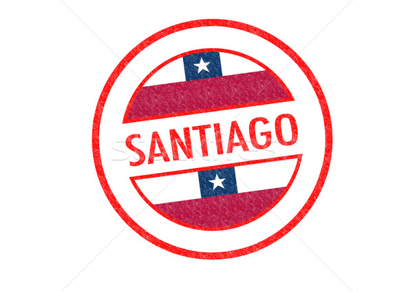 Foto stock: Santiago · blanco · vacaciones · botón · pasaporte