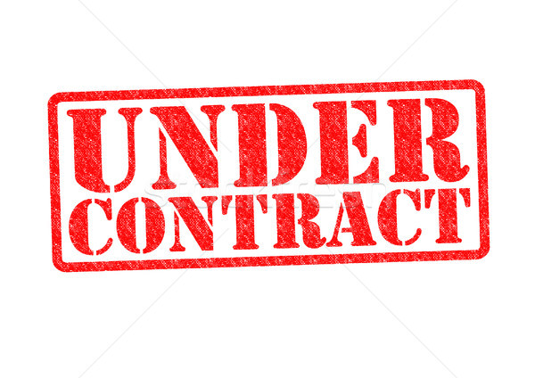 Contract witte business handdruk Rood Stockfoto © chrisdorney