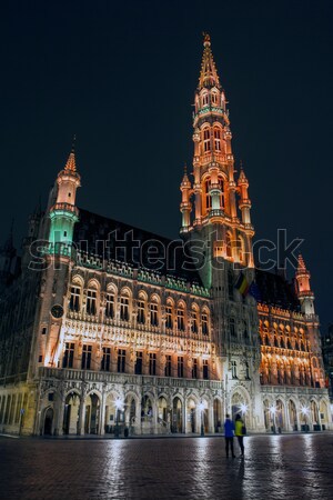Brussels City Hall (Hotel de Ville) in Grand Place Stock photo © chrisdorney