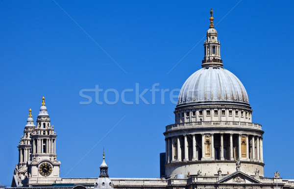 Katedry Londyn budynku streszczenie krzyż kościoła Zdjęcia stock © chrisdorney