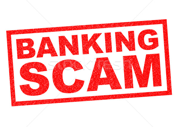 Bancaire scam Rood witte politie Stockfoto © chrisdorney