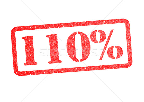 110% Rubber Stamp Stock photo © chrisdorney