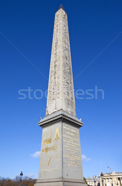 Obelisk at Place de la Concorde in Paris Stock photo © chrisdorney