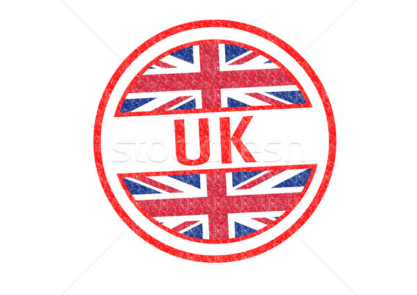 Stock photo: UK Rubber Stamp