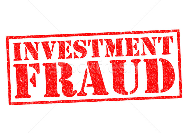 Beruházás csalás piros pecsét fehér pénz Stock fotó © chrisdorney