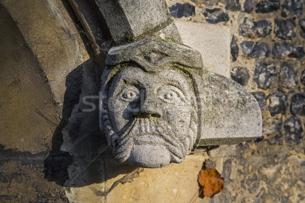 Gargoyle on Waltham Abbey Church Stock photo © chrisdorney
