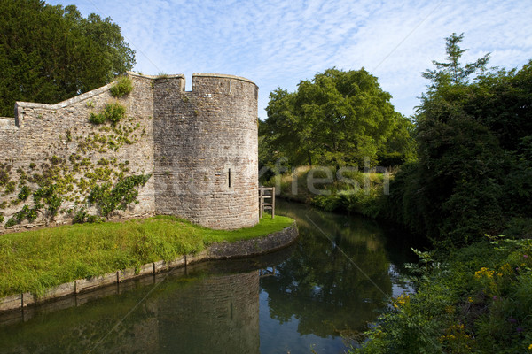 Bishop's Palace Moat in Wells Stock photo © chrisdorney