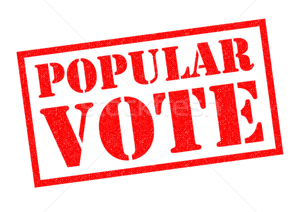 Népszerű szavazás piros pecsét fehér verseny Stock fotó © chrisdorney