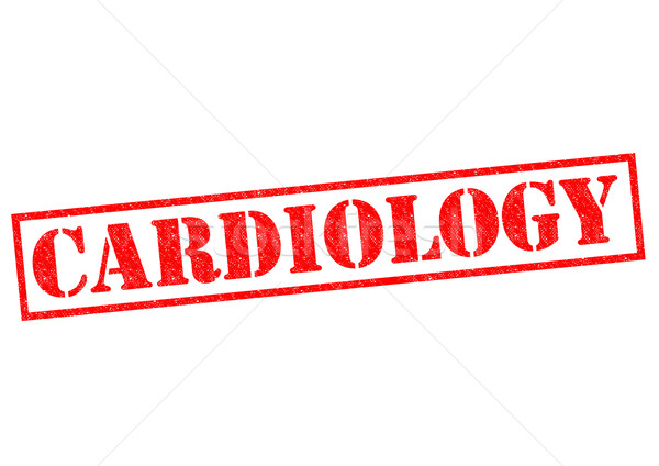 Kardiológia piros pecsét fehér orvos orvosi Stock fotó © chrisdorney
