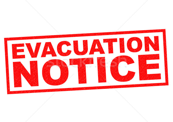 EVACUATION NOTICE Stock photo © chrisdorney