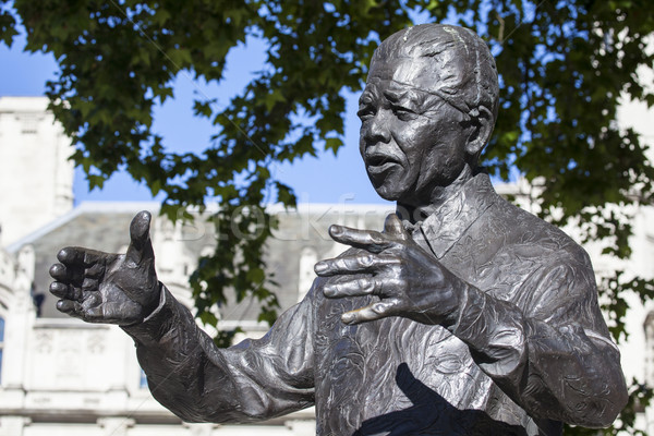 Nelson Mandela Statue in London Stock photo © chrisdorney