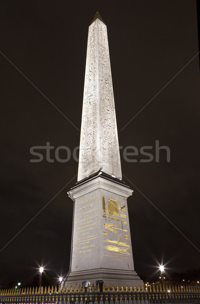 Obelisk at Place de la Concorde in Paris Stock photo © chrisdorney