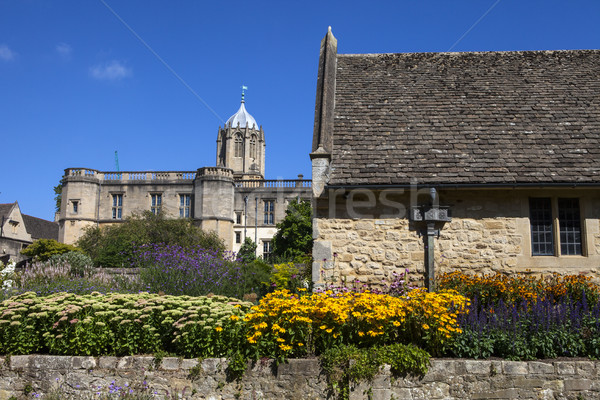 Stockfoto: Christ · kerk · tuin · oxford · college