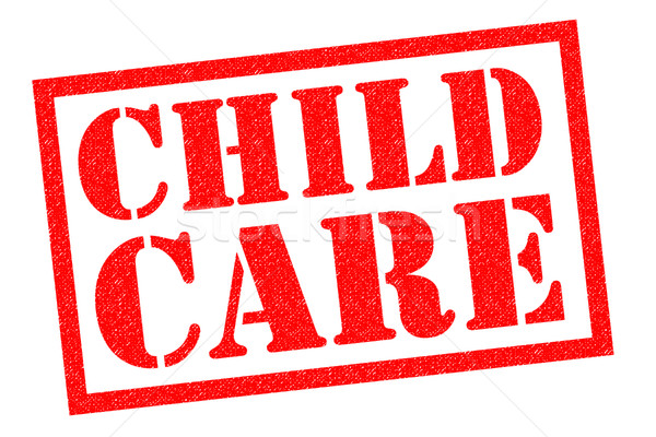 Gyermekgondozás pecsét piros fehér gyermek egészség Stock fotó © chrisdorney