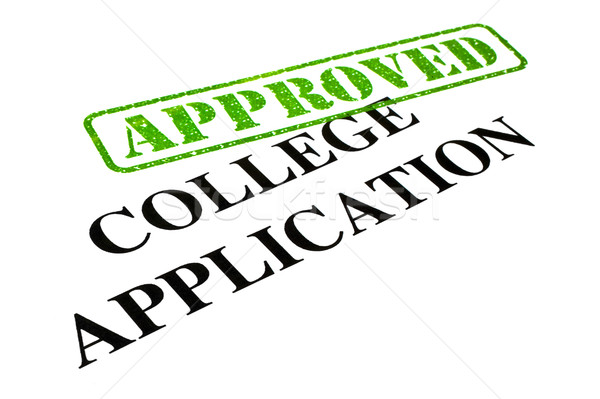 Approvato college applicazione primo piano lettera news Foto d'archivio © chrisdorney