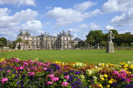 Luksemburg pałac Paryż wspaniały Francja lata Zdjęcia stock © chrisdorney