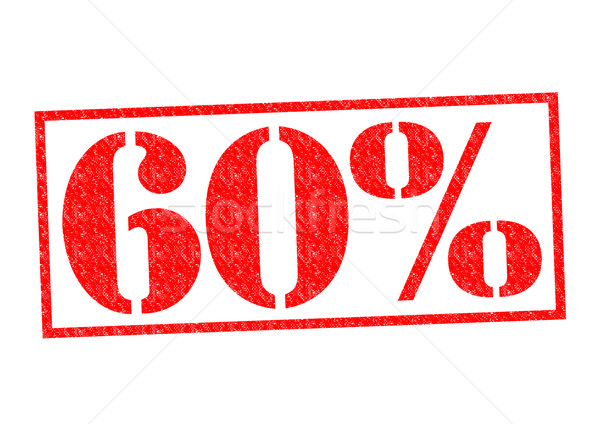 60% Rubber Stamp Stock photo © chrisdorney