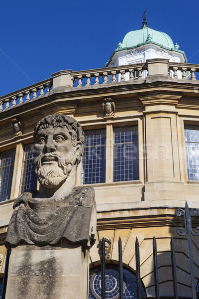 Császár fej színház Oxford szobor Anglia Stock fotó © chrisdorney