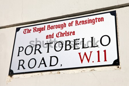 Trafalgar Square Sign in London Stock photo © chrisdorney