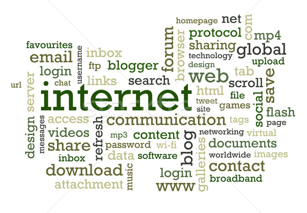интернет жаргон бизнеса технической социальной слов Сток-фото © chrisdorney