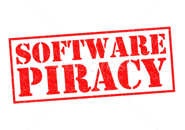 Software piraterij Rood witte technologie Stockfoto © chrisdorney