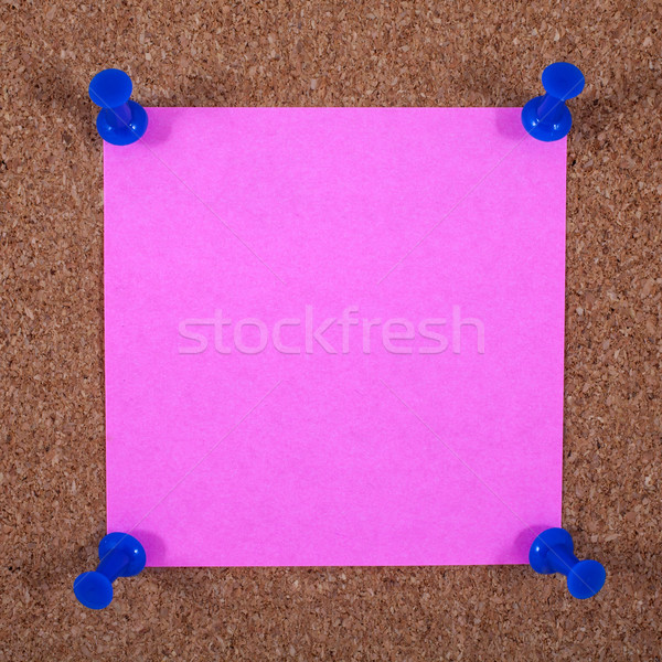 Sticky Page Pinned to a Noticeboard Stock photo © chrisdorney