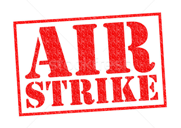 Zdjęcia stock: Powietrza · strajk · czerwony · biały · wojny