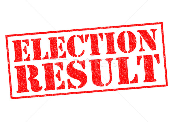 Verkiezing gevolg Rood witte teken Stockfoto © chrisdorney