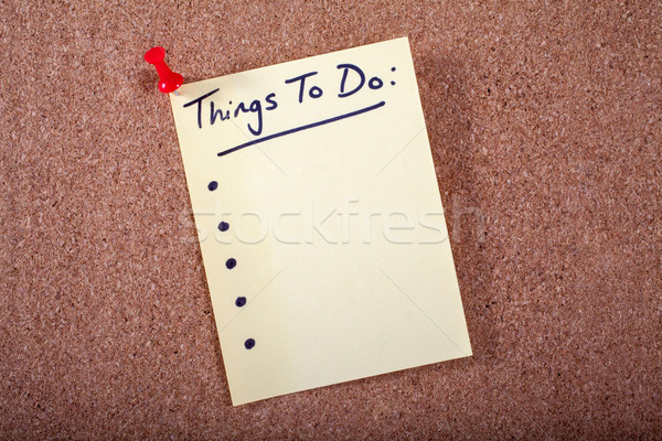 Things to Do List Stock photo © chrisdorney