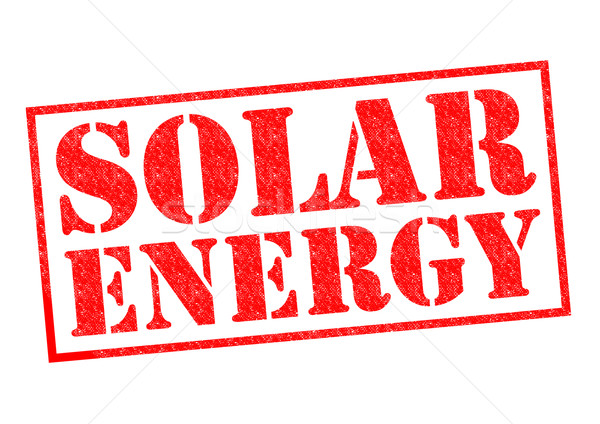 Güneş enerjisi kırmızı beyaz güneş teknoloji Stok fotoğraf © chrisdorney