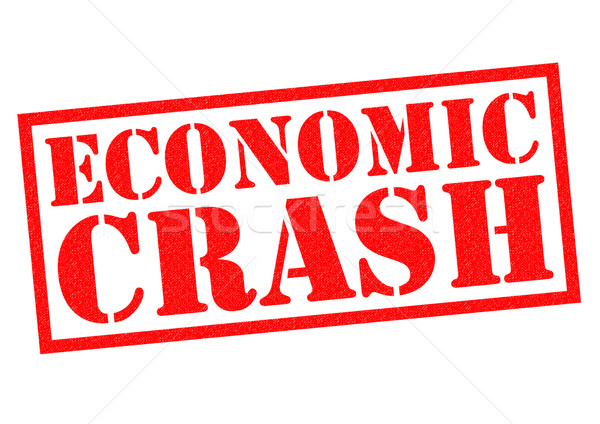 Economisch crash Rood witte business Stockfoto © chrisdorney