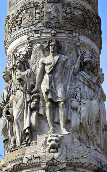 Foto stock: Detalhes · congresso · coluna · Bruxelas · Bélgica