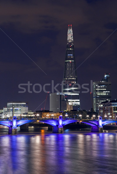 The Shard and Southwark Bridge in London Stock photo © chrisdorney