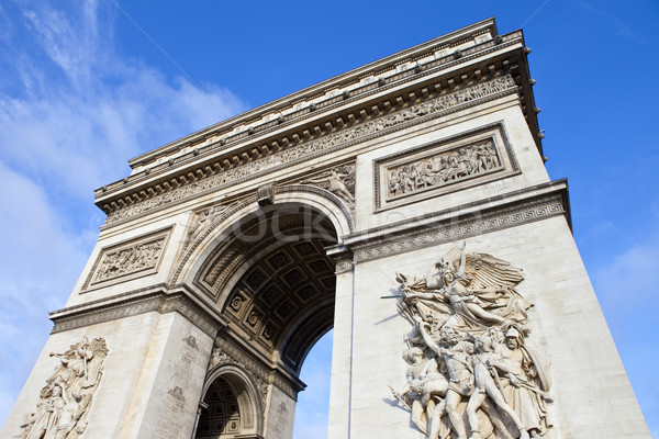 Arco do Triunfo Paris impressionante França viajar blue sky Foto stock © chrisdorney