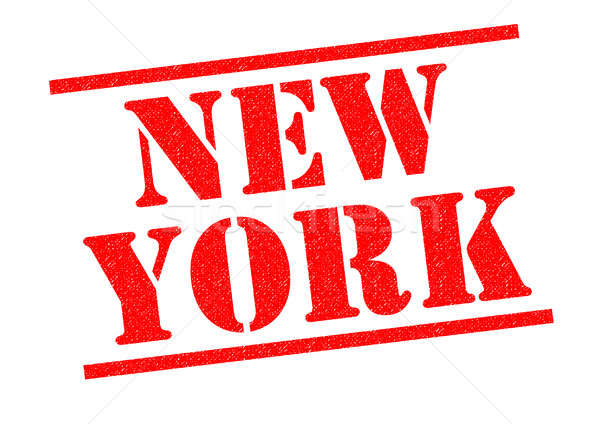 New York rouge blanche ville tampon [[stock_photo]] © chrisdorney