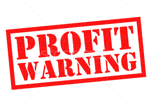 PROFIT WARNING Stock photo © chrisdorney