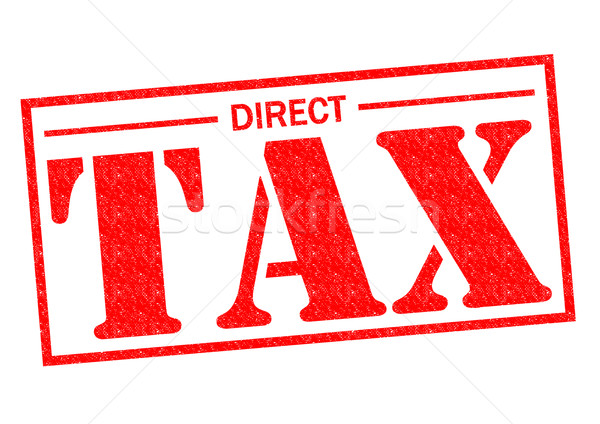 Direct belasting Rood witte geld Stockfoto © chrisdorney