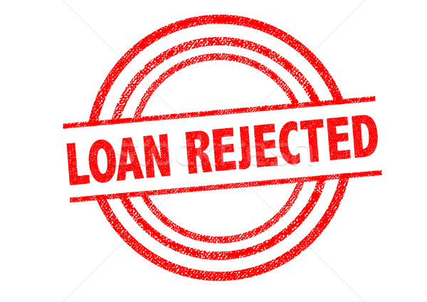 Stock photo: LOAN REJECTED Rubber Stamp