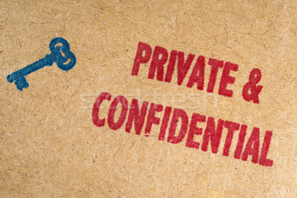 Private and Confidential Stock photo © chrisdorney