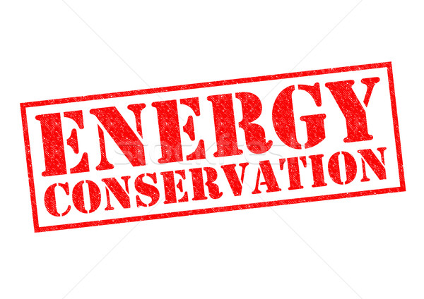 Conservación de la energía rojo blanco casa energía Foto stock © chrisdorney