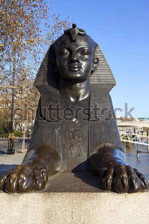 Sphinx on London Embankment Stock photo © chrisdorney