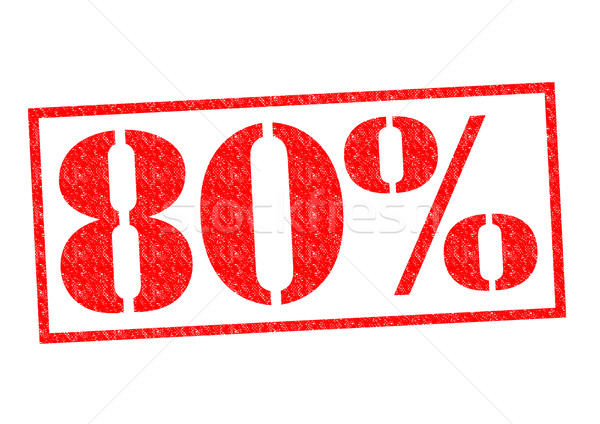 80% Rubber Stamp Stock photo © chrisdorney